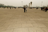 Claudy and foggy afternoon in the Tiananmen Square
