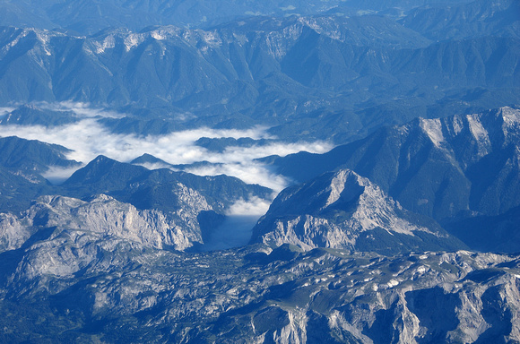 The Alps view, Flight to Como