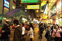 Hong Kong, Wan Chai Night Street Scenes