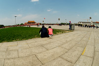 Sunny afternoon in the Tiananmen Square